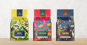 Mokoko coffee branding and packaging