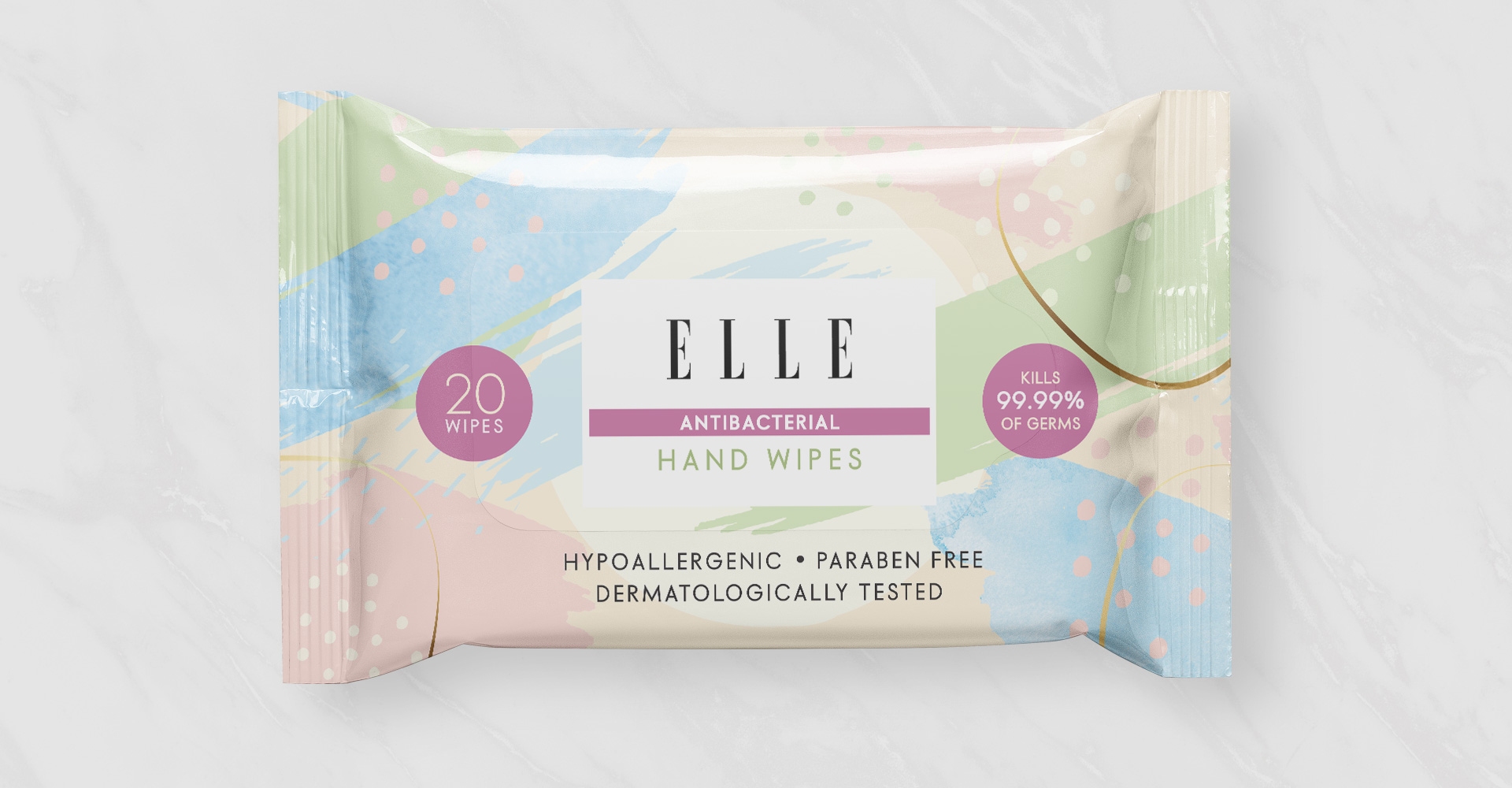 Packaging design for Elle cosmetics