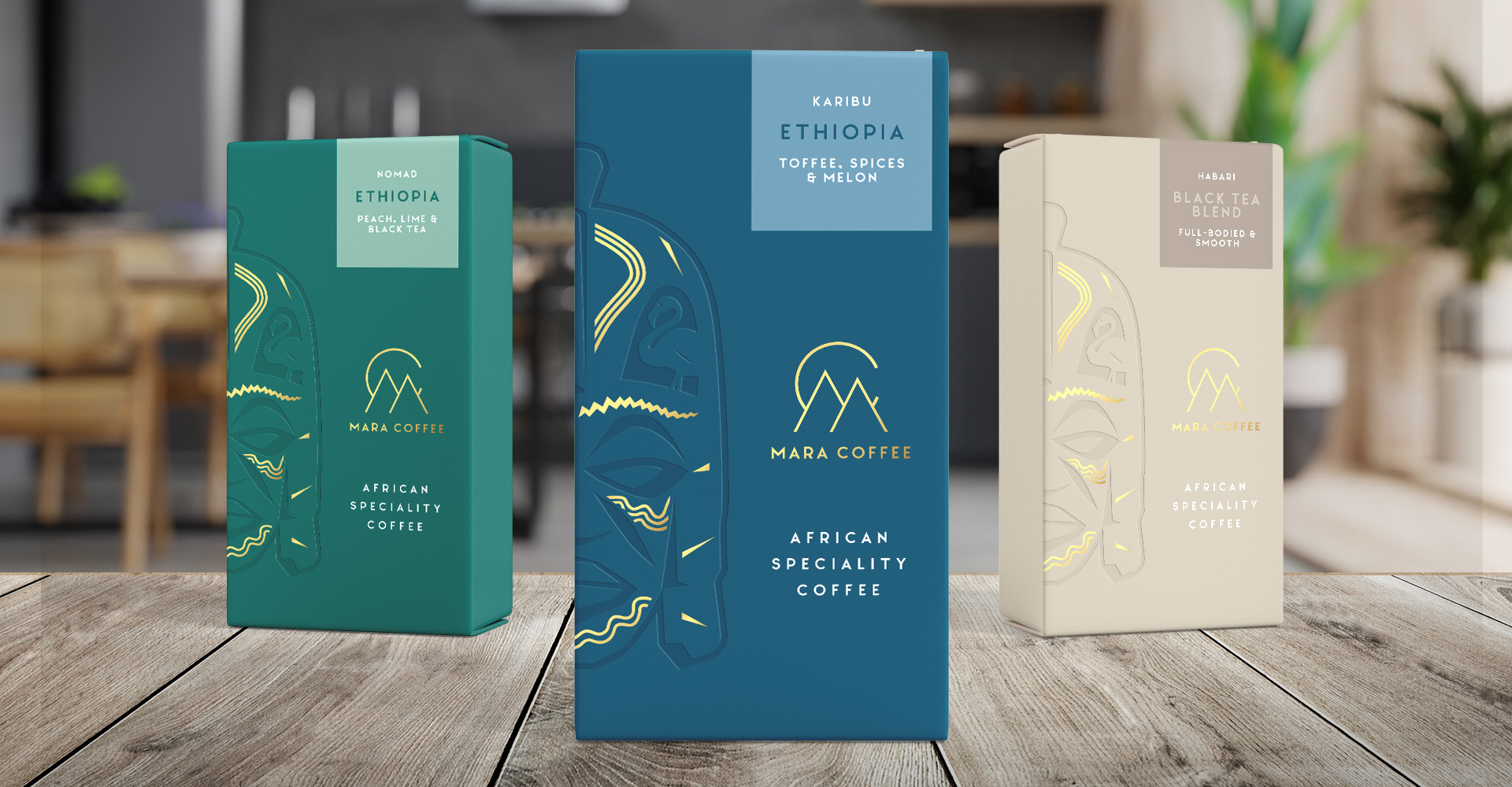 Mara coffee Bristol packaging design