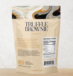 truffle brownie packaging